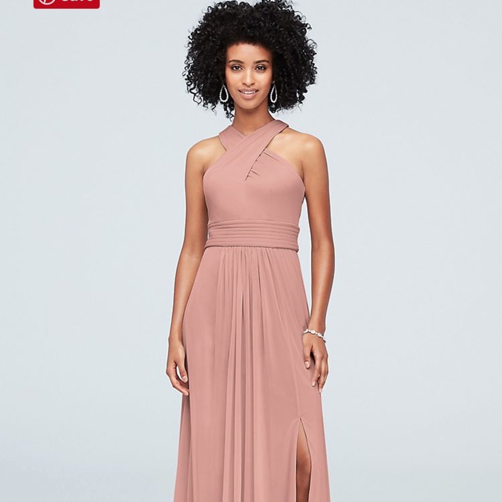 David’s Bridal CrissCross High-Neck